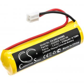 Batería de Litio-Sulfuro de Cloro (Li-SOCl2) para Drager PAC 6000/6500/8000/8500, 3.6V, 2700mAh, modelo