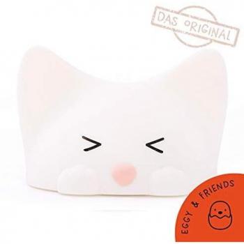 Lámpara Nocturna LED Catty Cat con 7 Colores y Sonido, Recargable por USB