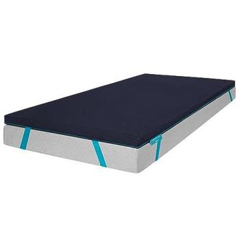 Topper Viscoelástico Cecotec Flow TopSerenity 150x200 cm, 5 cm de Altura, 100% Viscoelástica, Antideslizante con Correas Elásticas y Funda con Cremallera