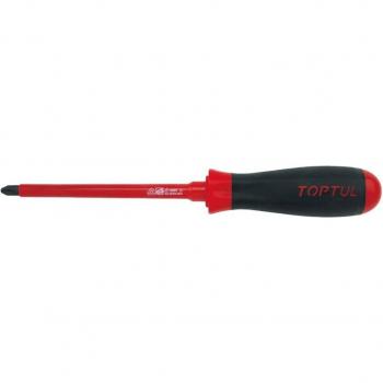 Destornillador Philips TOPTUL PH0, Longitud: 162mm, aislado