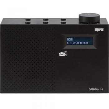 Radio Digital Portátil DAB+ y FM Imperial DABMAN 14 con Pantalla LCD, Color Negro