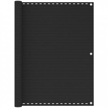 vidaXL Toldo para balcón HDPE gris antracita 120x400 cm