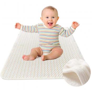 Cubrecolchón Bebé Cuna Impermeable, Protector Impermeable para Cama de Tamaño 70 x 100cm, Colchón Incontinencia a los Mayores, Almohadilla Impermeable para Niños Adultos y Mascotas de YOOFOSS