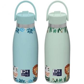 Botella Infantil Oxford Kids 35cl Animales con Tapón de Boquilla Verde