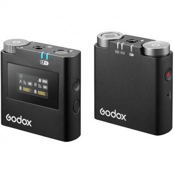 Godox Virso M1 2.4GHz Clip-On Wireless Microphone System for Interviews