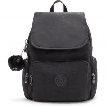 Mochila Kipling City Zip Mini 9L Negra con cierre magnético para mujer