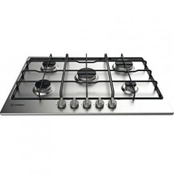 Indesit Piano de Cocción a Gas 5 Fuegos 73 cm Acero Inoxidable THP 752 IX/I