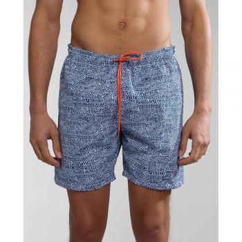 Bañador tipo bóxer de hombre Napapijri V-Inuvik con estampado azul pálido mate - M