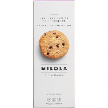 Milola Galletas Artesanas de Avellana y Chips de Chocolate Sin Gluten 140g