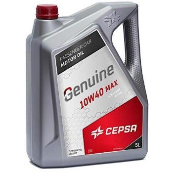 CEPSA GENUINE 10W40 MAX 5L - Lubricante semisintético para vehículos gasolina y diésel
