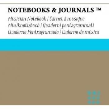 Cuaderno de Música Notebooks & Journals, Large, Beige, Tapa Blanda: