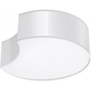 Plafón Circle Decorativo PVC blanco 2 bombillas 11,5cm