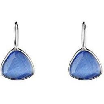 Córdoba Jewels | Pendientes en plata de ley 925. Diseño Triangle Calcedonia