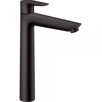 Mezclador Monomando de Lavabo Hansgrohe Talis E 240 con Desagüe Emergente, Cromo Negro Cepillado
