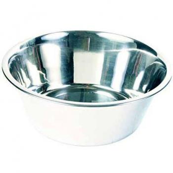TRIXIE Comedero Acero Inox, 4.5 l, ø28 cm, Perro