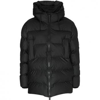 Rains Alta Puffer Parka - Black (Waterproof Winter Coat, Down Jacket, Male, Size: XL)