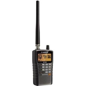 Escáner manual inalámbrico Albrecht AE125H con receptor, LCD iluminado, 7 bandas de frecuencia preprogramadas, conexión USB y alcance de 10 km