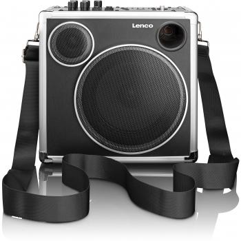 Lenco PA-45 Altavoz portátil Bluetooth, USB, AUX, hasta 8 Horas de Batería