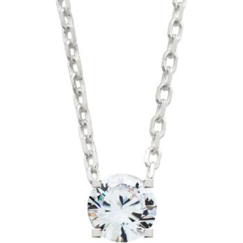 Collar Easy de plata con circonita blanca de 38 mm