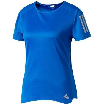adidas RS SS Tee W Camiseta de Manga Corta, Mujer, Azul