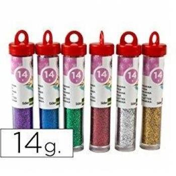 PURPURINA LIDERPAPEL FANTASIA COLORES METALICOS SURTIDOS BOTE DE 14 GR