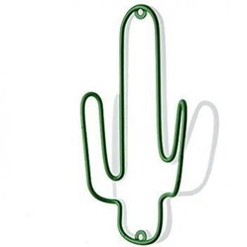 MONTEMAGGI Perchas de Metal con Ganchos en Forma de Cactus