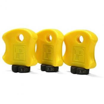 Pedro's Spoke Wrench Set of 3 Llave DE Habitaciones Pro 3 Set, Unisex, Negro/Amarillo