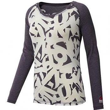 Reebok RC Burnout LS Camiseta, Mujer, Gris