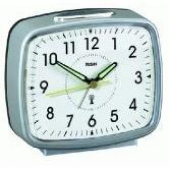 Radio Reloj Despertador Mebus Retro Plateado