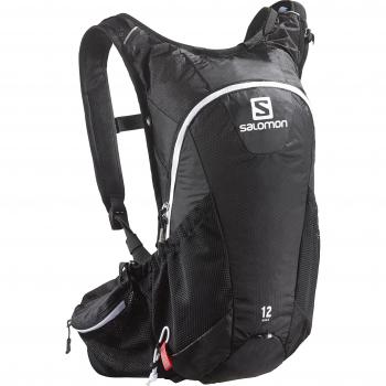 Salomon Agile 12 - Mochila muy ligera, 12L, para correr, 45x22,5x13,5 cm, negro