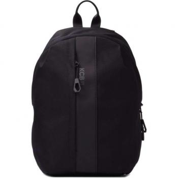 Mochila para Portátil 14 KCB Hole Expandible Color Negro con Cremalleras, 100% Vegana