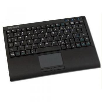 KeySonic ACK-340 U+, Con cables, USB, Win 98SE / ME / 2000 / XP / Vista, Negro, 218 x 21 x 150 mm, 320 g