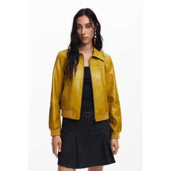 Desigual Women's Biker Jacket - Leather Effect
