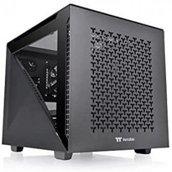 Thermaltake Divider 200 TG Air Black/Micro ATX Case/PC-Case/Tempered Glass/Black