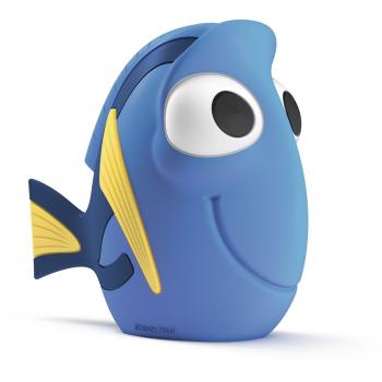 Philips Disney Dory - Muñeco blandito luminoso, con pilas, luz blanca cálida, bombilla LED de 0.18 W, color azul