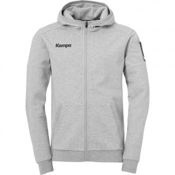 Kempa Sudadera Con Cremallera Status - Sudadera con capucha, cierre de cremallera, diseño moderno, material transpirable, ideal para entrenamiento y uso diario