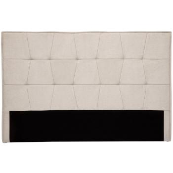 Cabecero de cama de tela efecto aterciopelado beige 170 cm SUKA