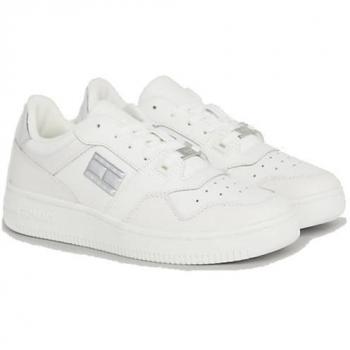 Zapatillas Retro Tommy Hilfiger Mujer Blanco con Logo Espejo Talla 39