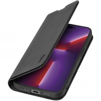 Funda Wallet Lite SBS para iPhone 14 Pro Max - Negro, con diseño tipo libro y protección completa