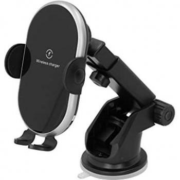 Cargador de coche 3 en 1 con soporte para smartphone y carga inalámbrica Qi CARPOINT 0517076