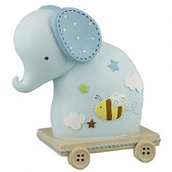 Petit Cheri colección resina elefante Hucha - azul