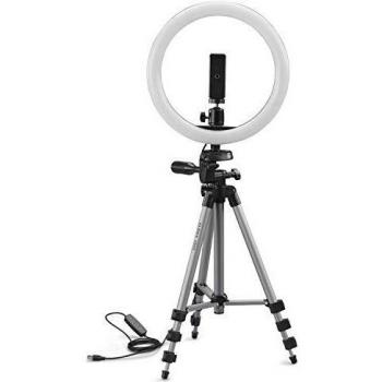 Kit de Vlogging Cullmann Alpha 1000 con Luz Anular LED y Trípode Ajustable