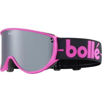 Bolle Women's Blanca Pink Heritage Matte Ski Goggles with Black Chrome Lens