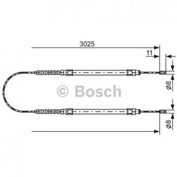 Cable de freno de mano BOSCH 1 987 477 113