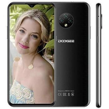 Moviles libres doogee x952020 android 10 smartphone libre pantalla 652 pulgadas 4350mah bateria triple camara 13mp5mp16gb 2gb doble sim 4g face id negro