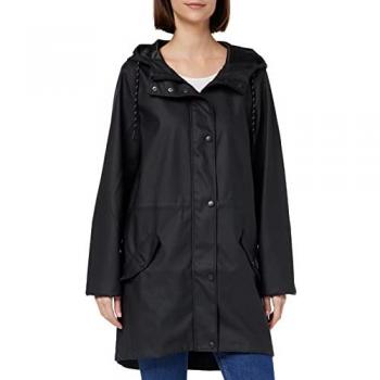 Chaqueta Vero Moda Malou Coated Tall para Mujer, Negro, XL