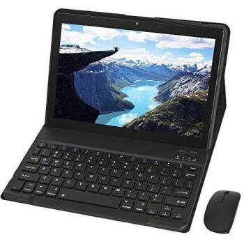 KISEDAR Tableta de 10 Pulgadas, 4 GB RAM y 64 GB de Memoria, Compatible con Tableta Android 9.0 WiFi, ha Pasado la certificación Google GMS Dual SIM y TF, GPS