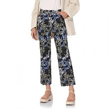goldenpoint Leggings Mujer Flare Fantasía con Hojas, Multicolor, Talla XS