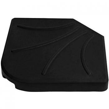 Ldk Garden 82179 Pie de Parasol para jardín, Negro, 53x53x8 cm