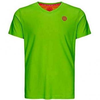 BIDI BADU Camiseta Ted Tech para Hombre, Hombre, Ted Tech tee, M36004191-NGNNOR, Verde Fluorescente, Naranja neón, Small